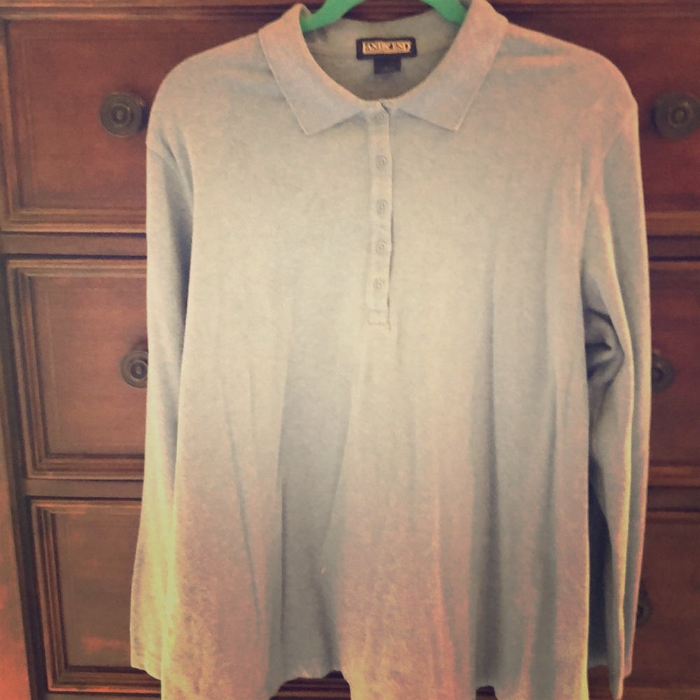 Blue button down